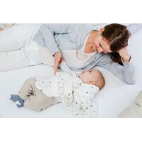 Mulltuch 3er Pack Herzchen rosa