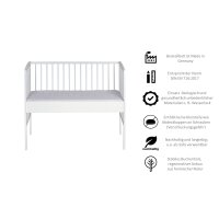 Beistellbett Micky Plus weiß 60x120 cm