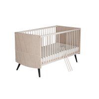 2-tlg Sparset Smile bestehend aus Bett, Umbauseiten, Wickelkommode