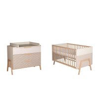 2-tlg. Sparset Happy,  bestehend aus Bett, Umbauseiten,...