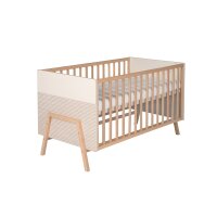 2-tlg. Sparset Happy,  bestehend aus Bett, Umbauseiten, Wickelkommode