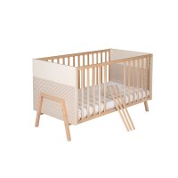 2-tlg. Sparset Happy,  bestehend aus Bett, Umbauseiten, Wickelkommode