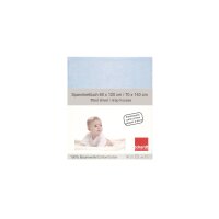 Spannbetttuch 70x140 cm blau