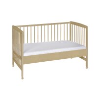 Beistellbett Micky natur 60x120 cm mit Rollen