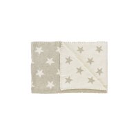 Babykuscheldecke Big Star melange beige