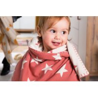 Babykuscheldecke Big Star sunset red