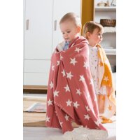 Babykuscheldecke Big Star sunset red