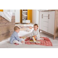 Babykuscheldecke Big Star sunset red