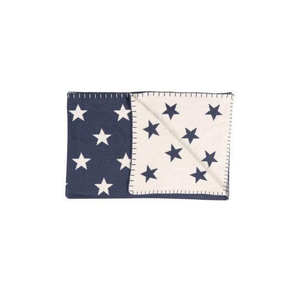 Babykuscheldecke Big Star dunkelblau