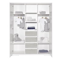 3-tlg Kinderzimmer Maxx Boathouse mit Schrank 2 Türen und Mittelregal