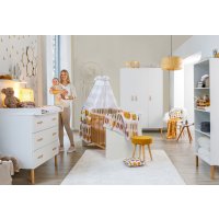 3-tlg Kinderzimmer Melody White mit Schrank 3 Türen