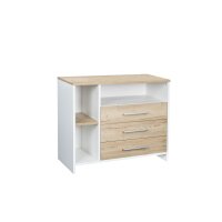 2-tlg Sparset Eco Plus bestehend aus Bett, Umbauseiten, Wickelkommode