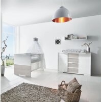 2-tlg Sparset Maxx Boathouse bestehend aus Bett, Umbauseiten, Wickelkommode