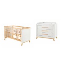 2-tlg Sparset Miami White bestehend aus Bett,...