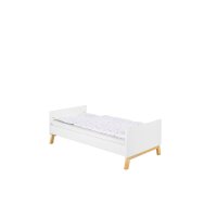 2-tlg Sparset Miami White bestehend aus Bett, Umbauseiten, Wickelkommode