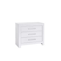 2-tlg Sparset Nordic White bestehend aus Bett, Umbauseiten, Wickelkommode