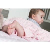 Babystrickdecke Sunny lila