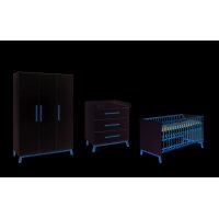 3-tlg Kinderzimmer Venice mit Schrank 3 Türen