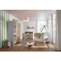 3-tlg Kinderzimmer Eco Plus mit Schrank 2 Türen und...