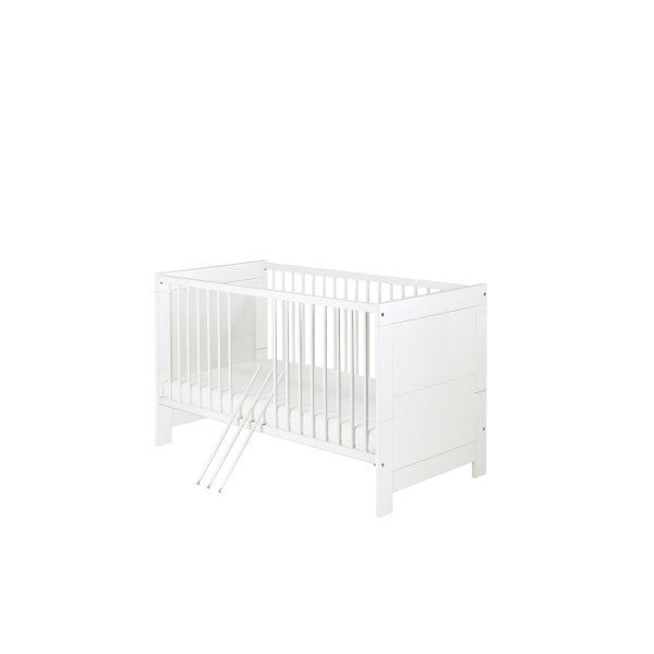 Kombi-Kinderbett Nordic White 70x140 cm