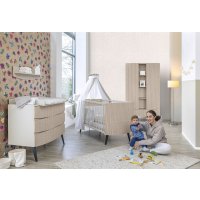 3-tlg Kinderzimmer Smile mit Schrank 2 Türen und...