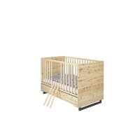Kombi-Kinderbett Zirbenholz 70x140 cm