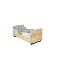 Kombi-Kinderbett Zirbenholz 70x140 cm