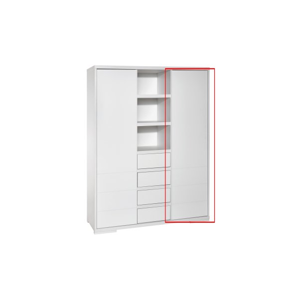 rechte Tür für Maxx Schrank 2-Türer mit Mittelregal in Dekor Weiß