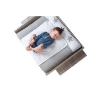 Wickelauflage 80x75 cm Big Stars grey