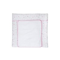 Wickelauflage 80x75 cm Herzchen rosa