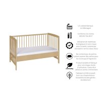 Beistellbett Micky natur 60x120 cm