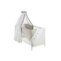 Bettset 4-teilig Stern beige