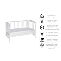 Beistellbett Micky weiß 60x120 cm