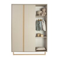 TERRY Schrank 2 Türen mit Mittelregal; Dekor Textil