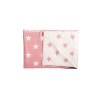 Babykuscheldecke Big Star natur / altrosa