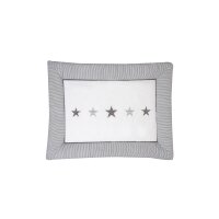 Krabbeldecke Stern grau