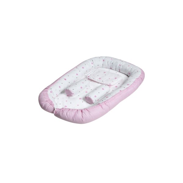 Babynest Herzchen rosa