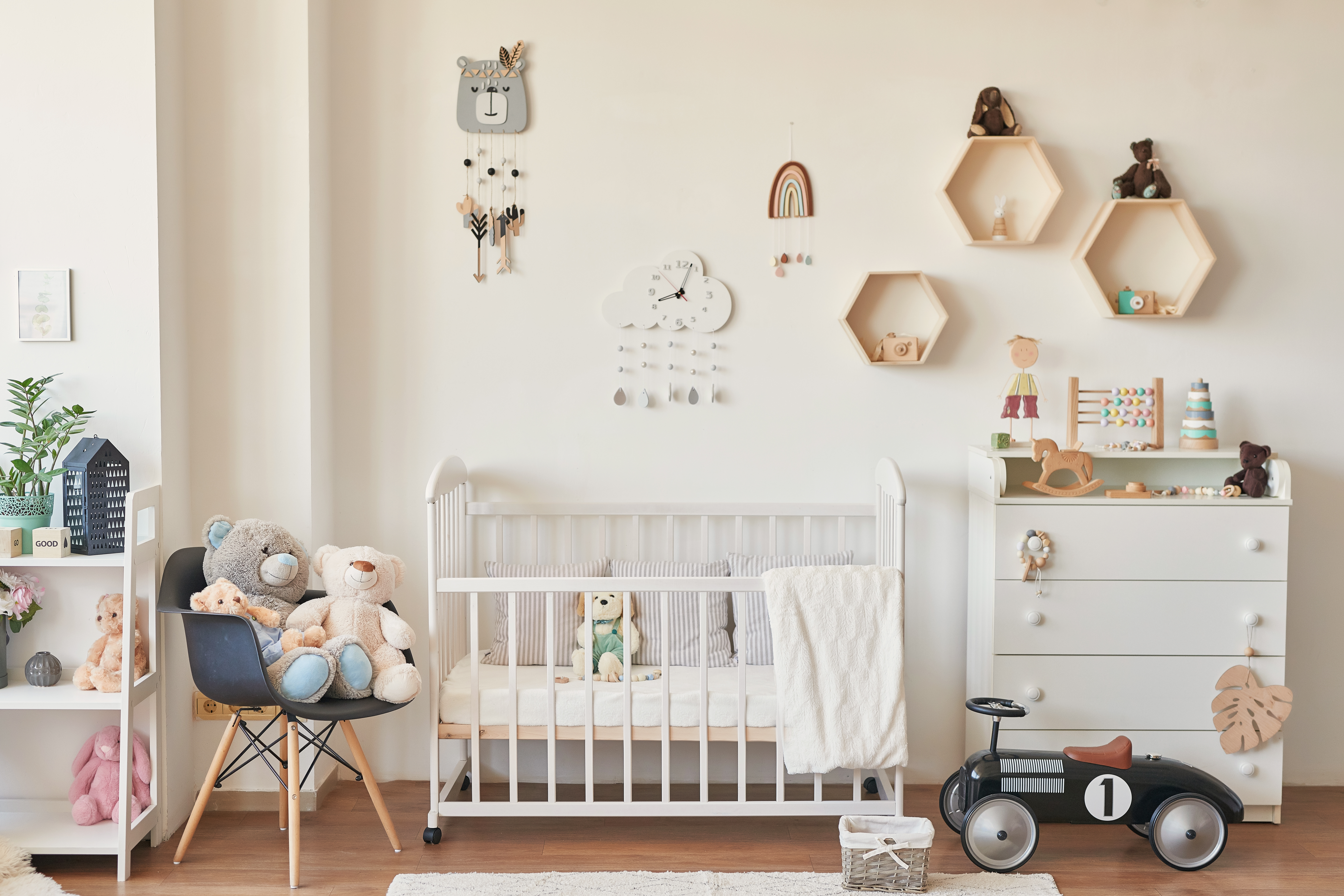 a white baby room