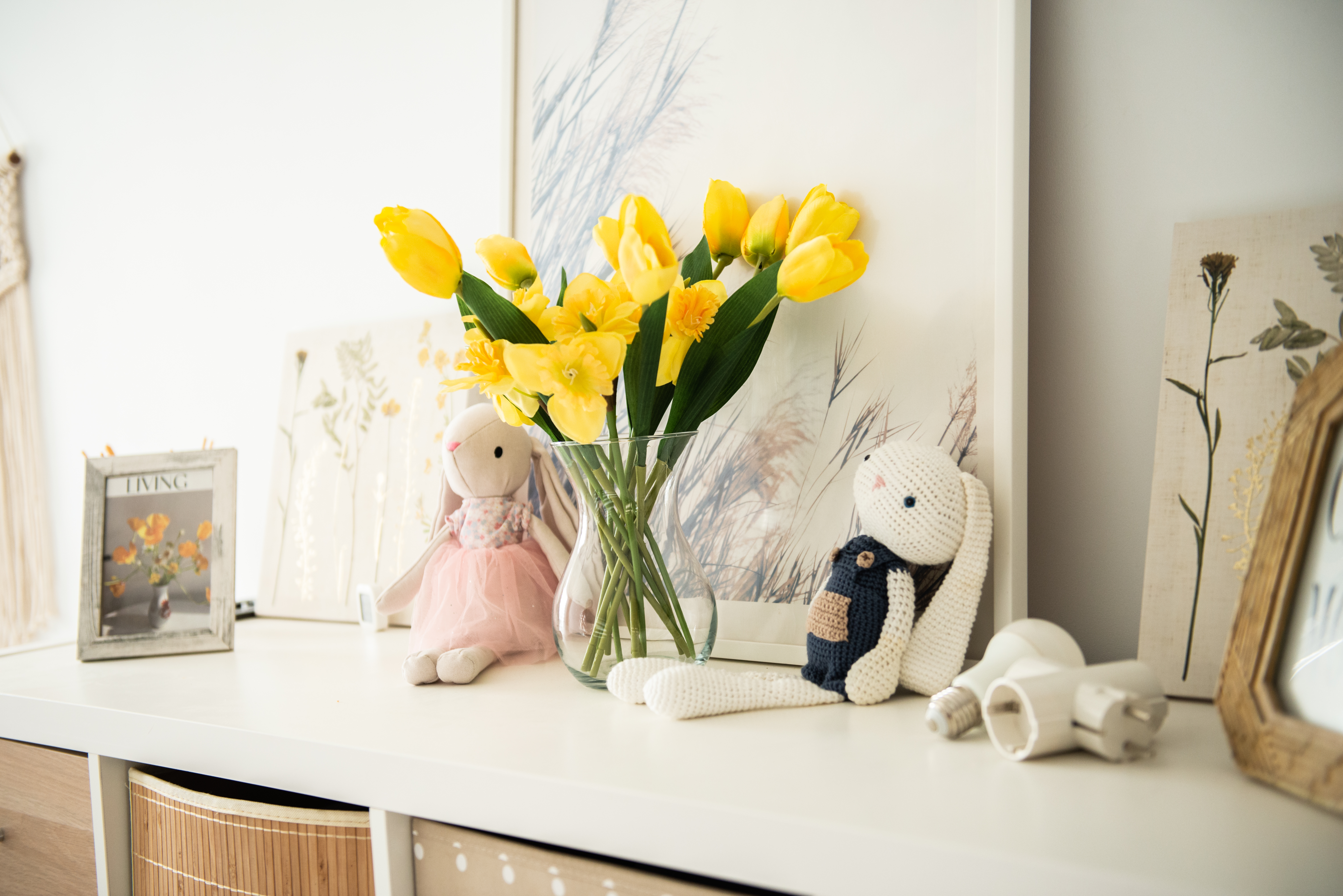 spring decoration in children room